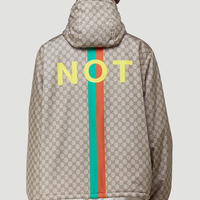 Gucci GG Supreme "FAKE NOT" Nylon Windbreaker