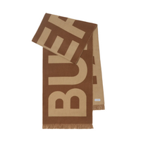 Burberry Logo Wool Jacquard Scarf