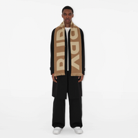 Burberry Logo Wool Jacquard Scarf