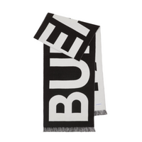Burberry Logo Wool Jacquard Scarf