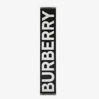 Burberry Logo Wool Jacquard Scarf