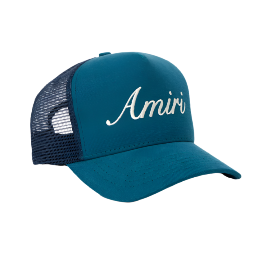 Amiri Script Trucker Cap – Haiendo Shop