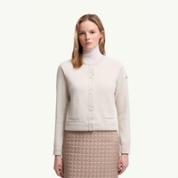Moncler Down Padded Wool Cardigan Women