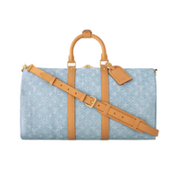 Louis Vuitton Keepall Bandouliere 45 Sky Blue Denim