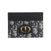 Dior 30 Montaigne Oblique Card Holder CD signature on the front