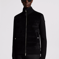Moncler Padded Wool and Corduroy Cardigan