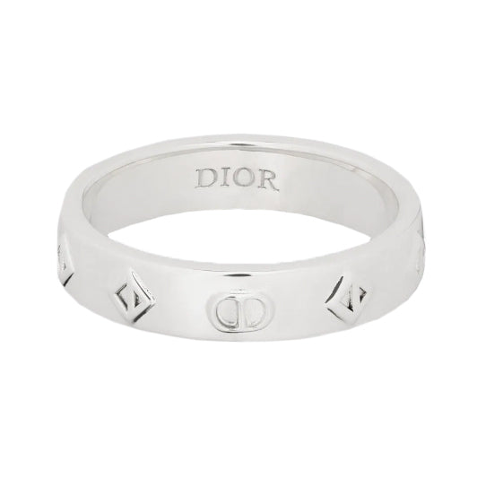 Dior CD Diamond Silver Ring