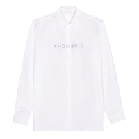Givenchy Reverse Logo Printed Poplin Shirt