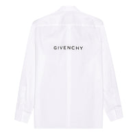 Givenchy Reverse Logo Printed Poplin Shirt