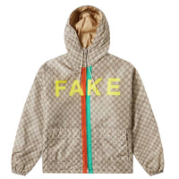 Gucci GG Supreme "FAKE NOT" Nylon Windbreaker