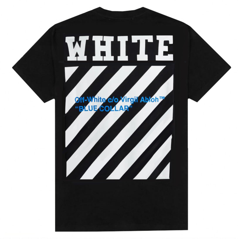 Off white 2024 blue collar tee