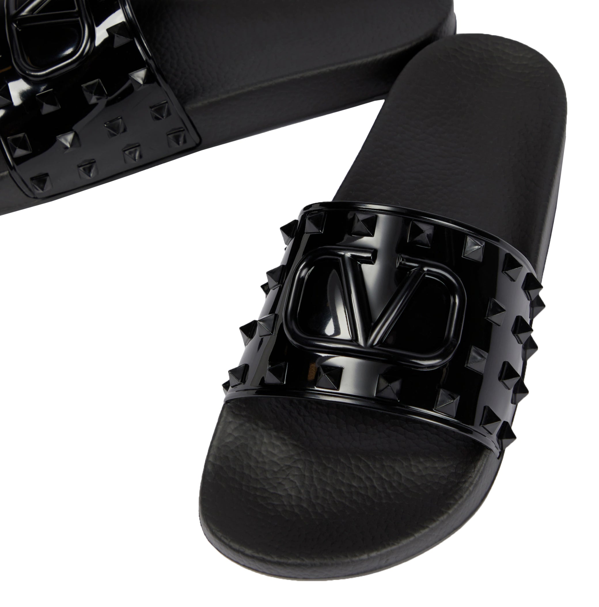 Black valentino shops slides