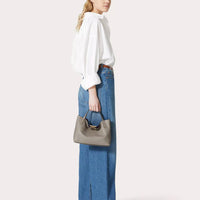 Valentino Small Rockstud Grainy Calfskin Tote Bag