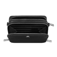 Dior Black Grained Calfskin CD Messenger Bag