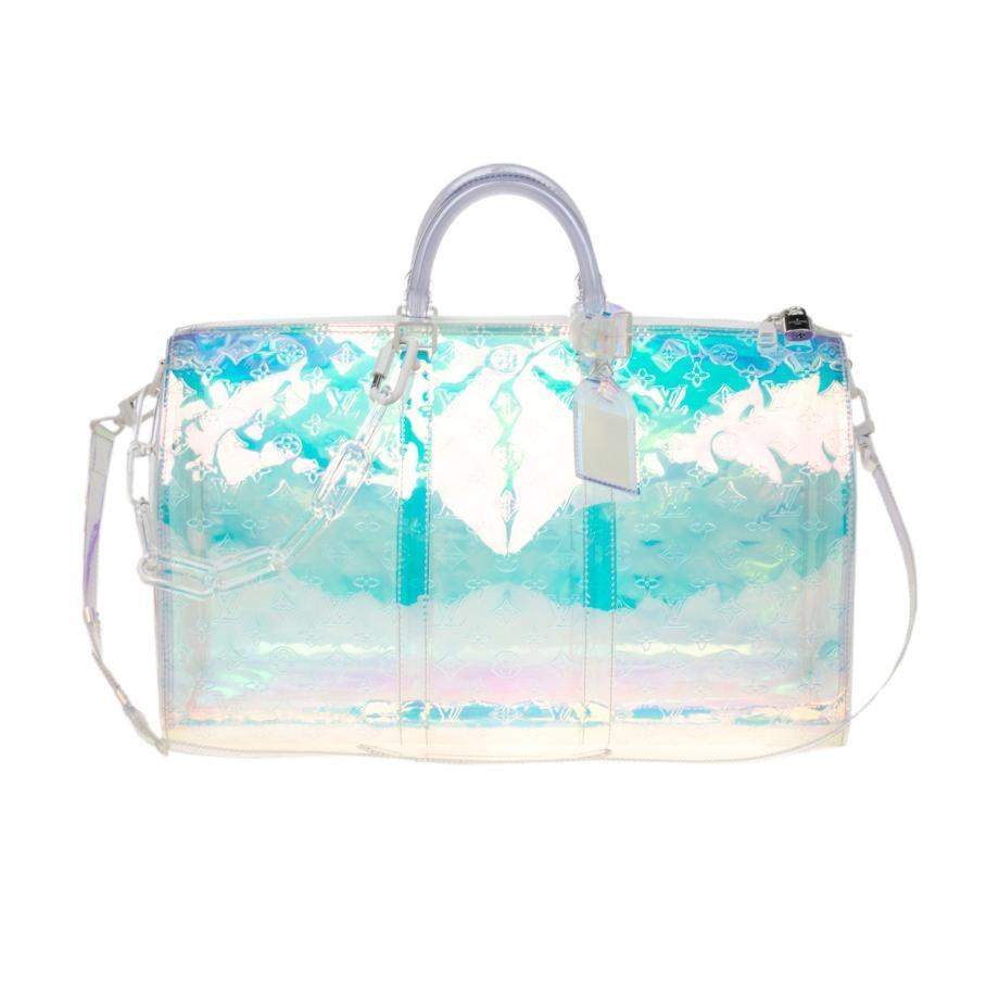 A LIMITED EDITION IRIDESCENT PRISM MONOGRAM KEEPALL BANDOULIÈRE 50