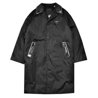 Prada Triangle Logo Patch Nylon Coat