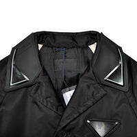 Prada Triangle Logo Patch Nylon Coat