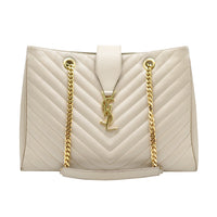 Saint Laurent Monogram Shopper Matelasse Leather Bag