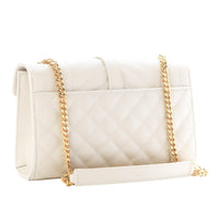 Saint Laurent Envelope Small Embossed Leather Bag