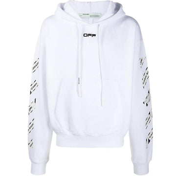 Off-White Airport Tape Hoodie White