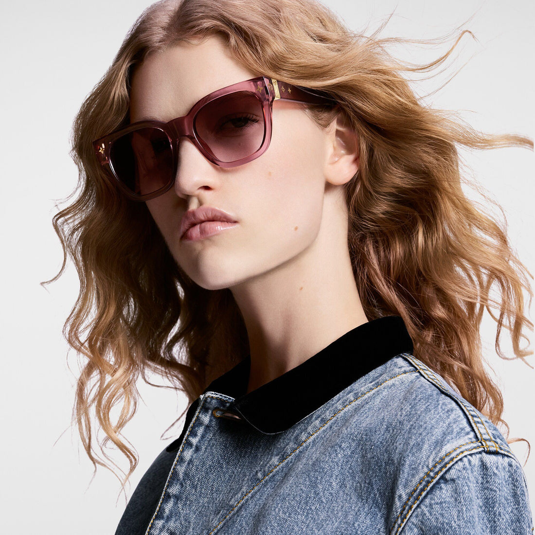 Louis Vuitton Monogram Crystal Square Sunglasses