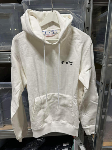 Off-White Rubber Logo Hoodie White