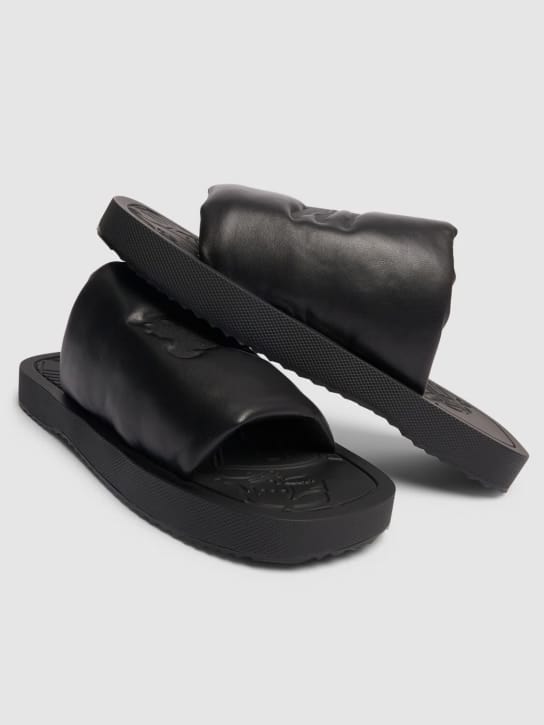 Burberry EKD Slab Leather Slides