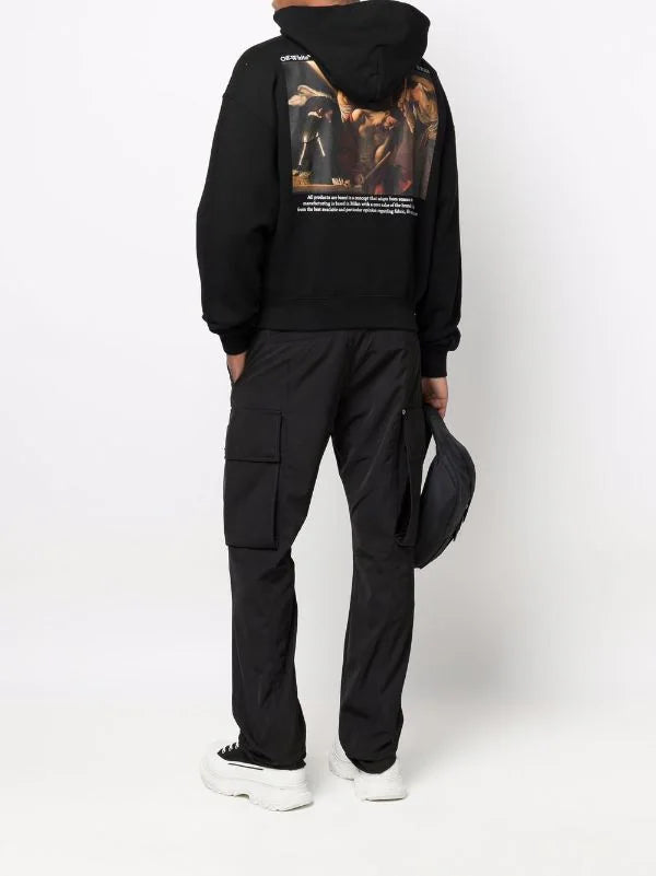 Off-White Caravaggio Paint Black Hoodie