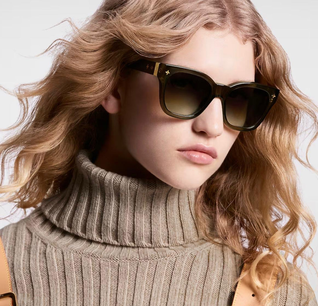 Louis Vuitton Monogram Crystal Square Sunglasses