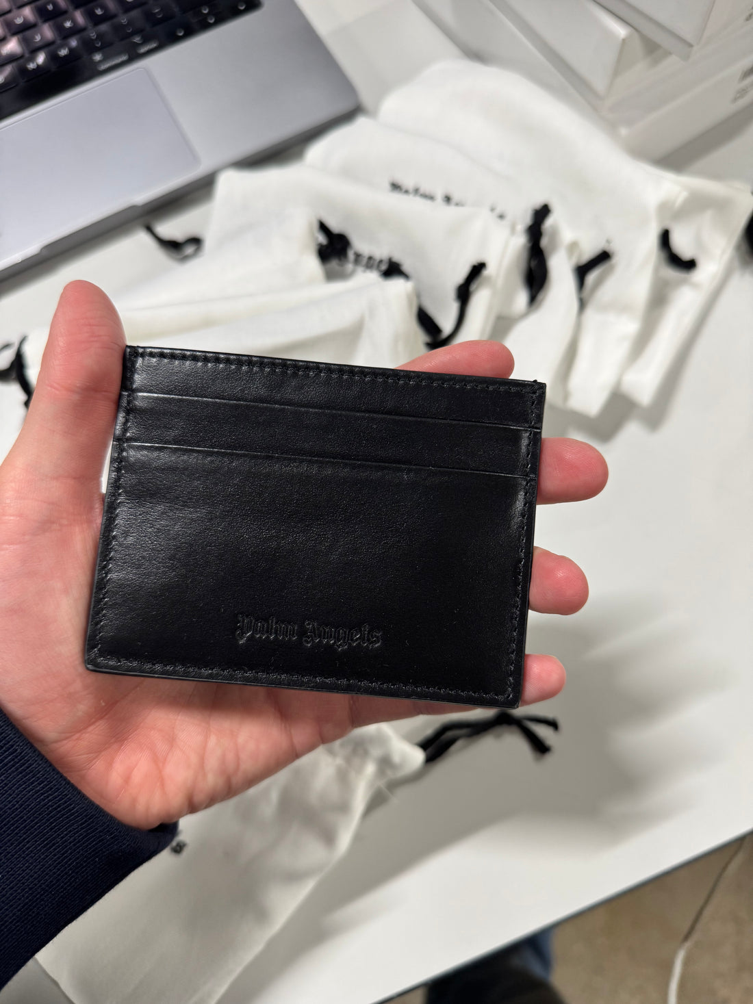 Palm Angels Logo Embossed Card Holder
