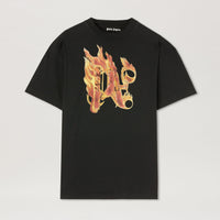 Palm Angels Burning Monogram T-Shirt