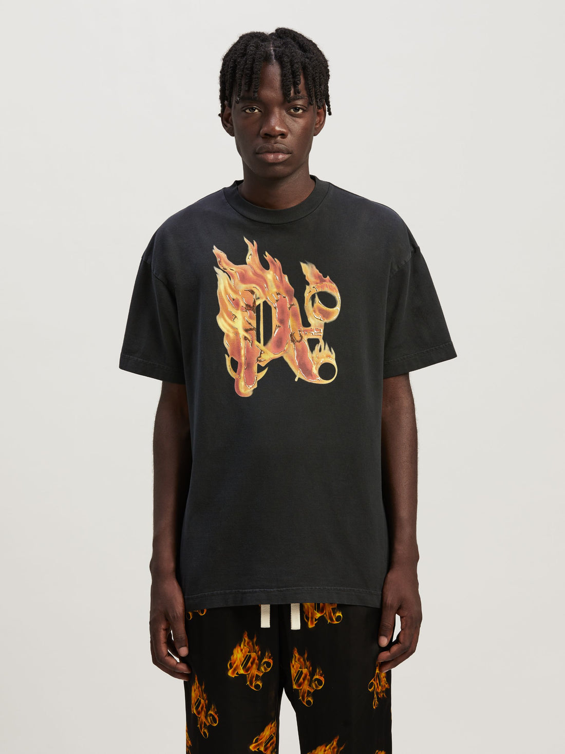Palm Angels Burning Monogram T-Shirt