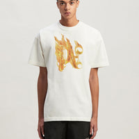 Palm Angels Burning Monogram T-Shirt