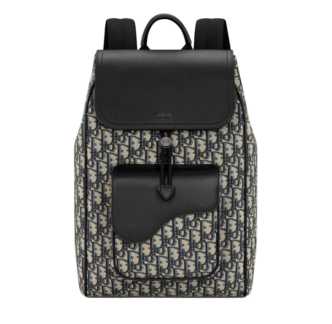 Dior Oblique Saddle Backpack with Flap