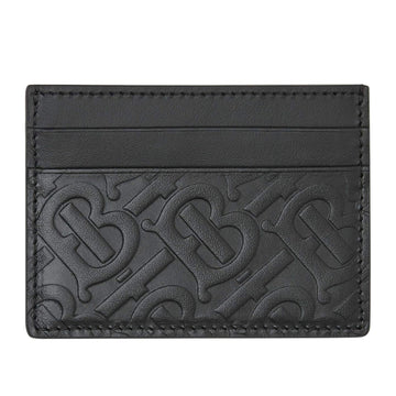 Burberry Embossed Monogram Leather Card Holder