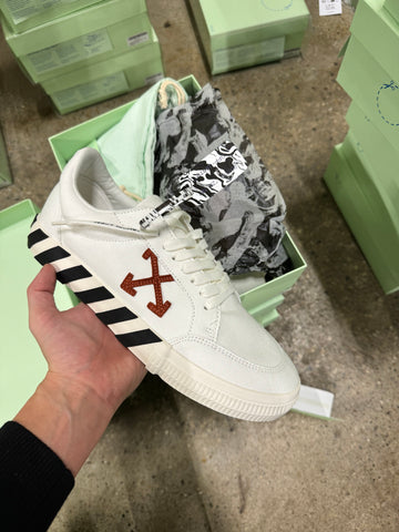 Off-White Vulcanzied Sneaker Canvas White Ocher