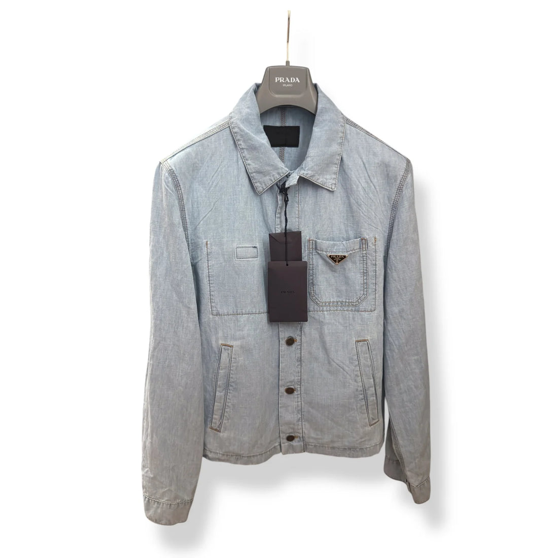 Prada Chambray Blouson Jacket