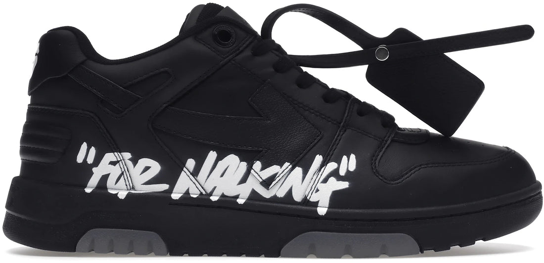 Off-white Out Of Office Sneaker For Walking Black Leather