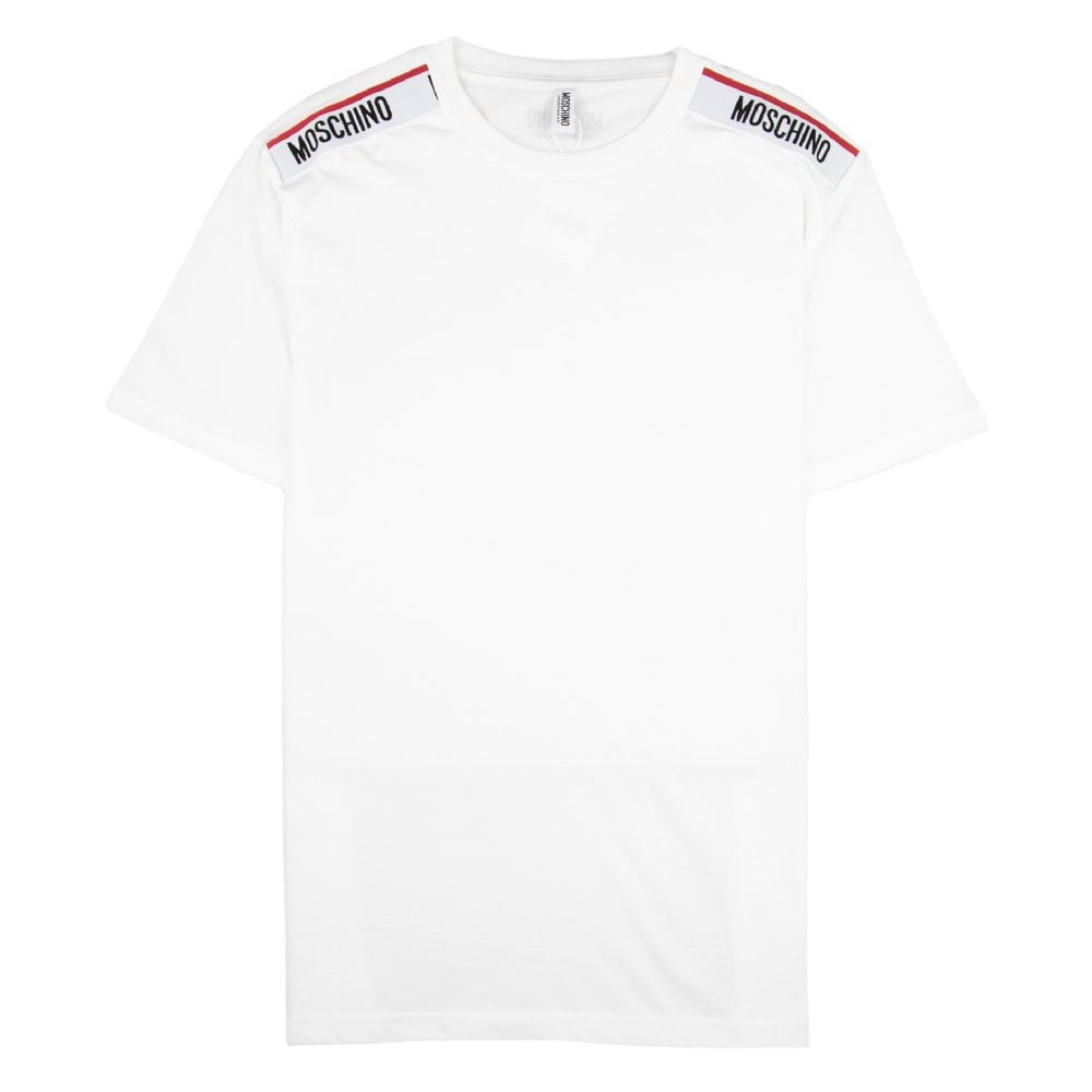 Moschino White shoulder Logo T-shirt