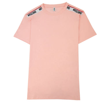 Moschino Pink Shoulder Logo T-shirt