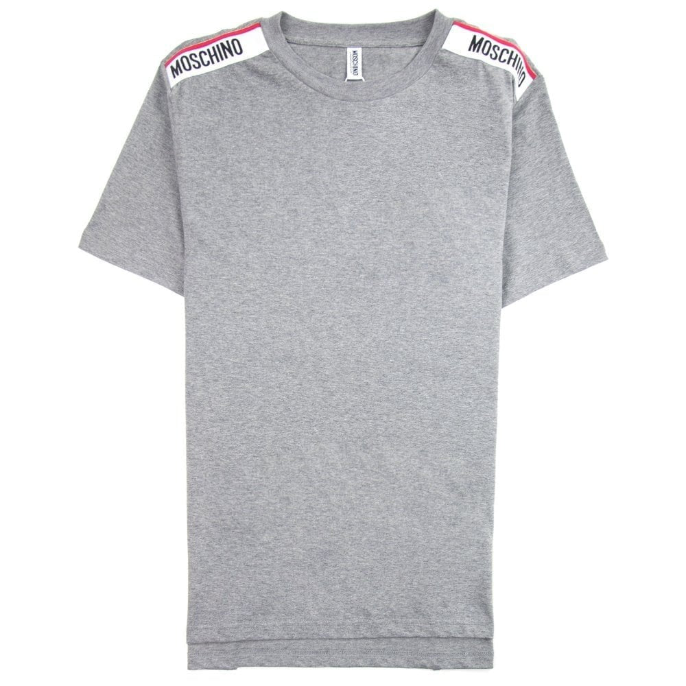 Moschino Grey Shoulder Logo T-shirt