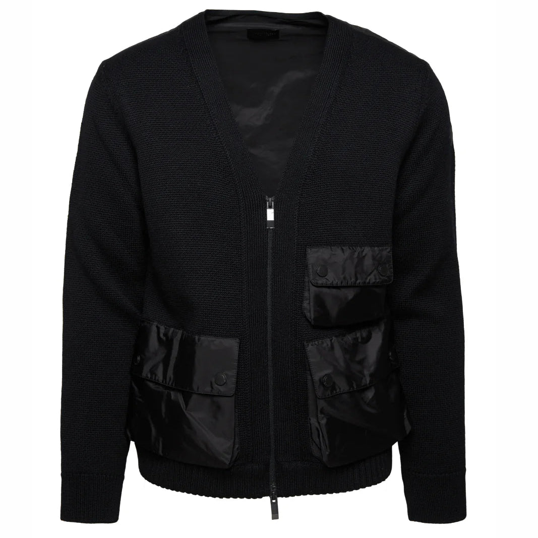 Moncler Zip Pocket Hybrid Cardigan