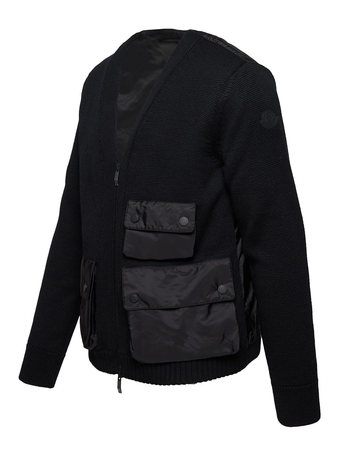 Moncler Zip Pocket Hybrid Cardigan