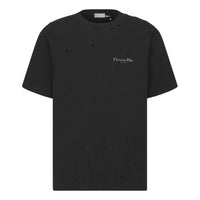 Dior Cd Couture Distressed T Shirt
