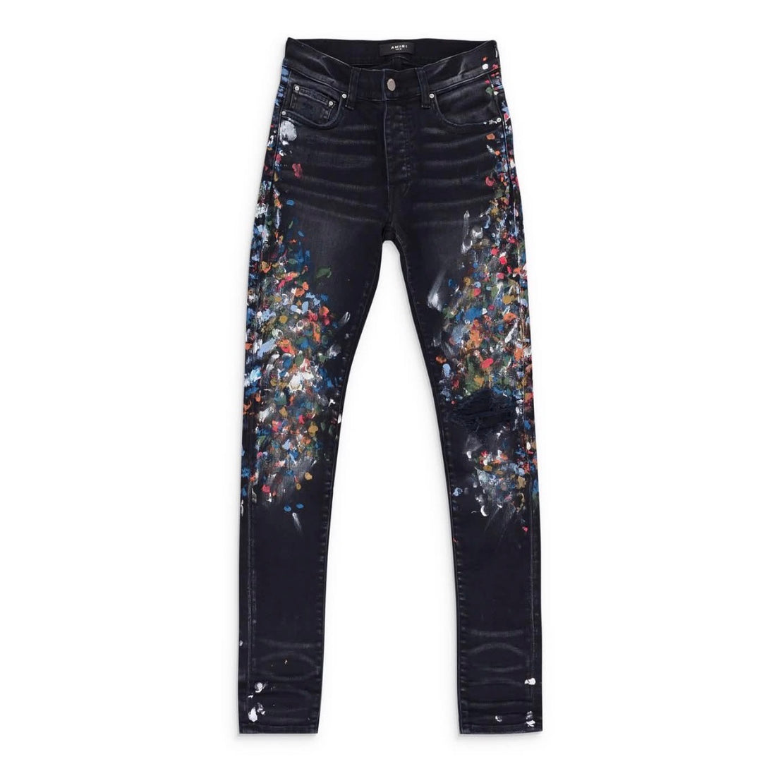 Amiri Black Skinny Painter Jeans