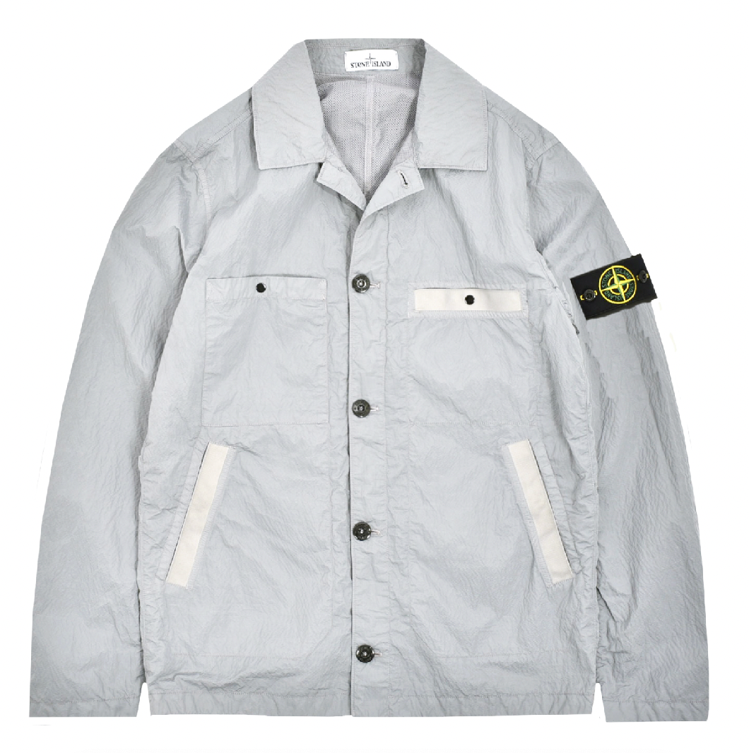 Stone island hotsell seersucker overshirt