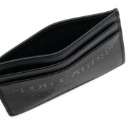 Off-White Debossed Quote Card holder