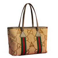 Palace x Gucci GG Jumbo Canvas Web Detail Tote Bag