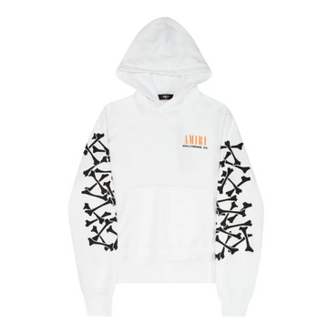 Amiri Bones Hoodie White