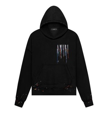 Amiri Paint Drip Core Logo Hoodie